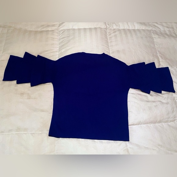 INC international concepts size small three-quarter length arms sweater blue new - Picture 2 of 11